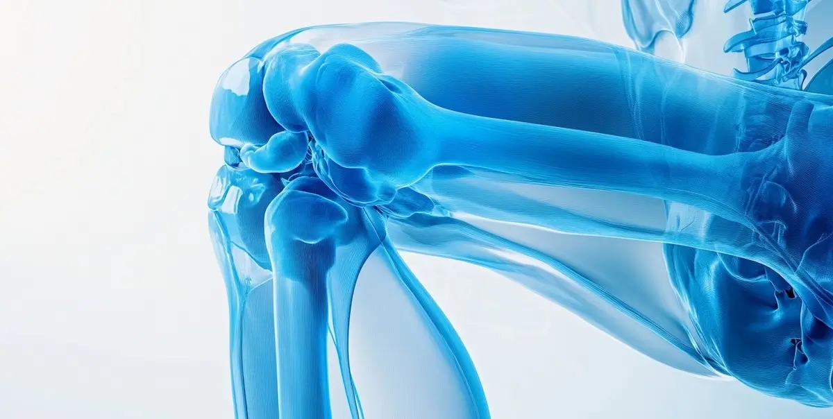 Anatomical rendering of the knee joint