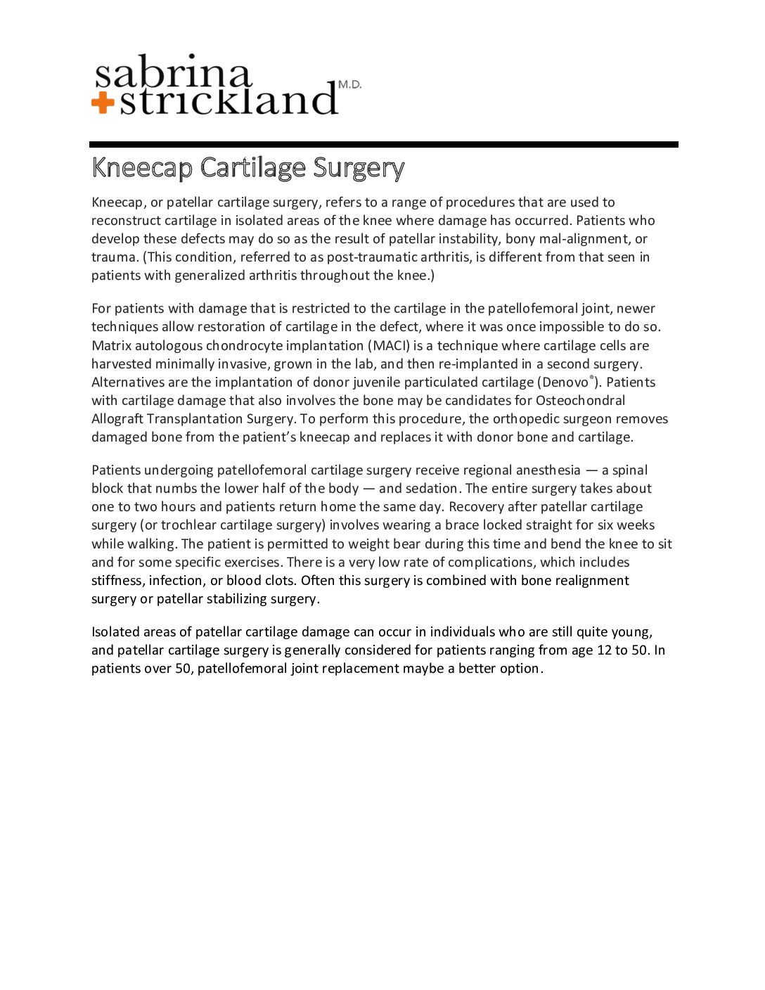 Before Knee Replacement Surgery