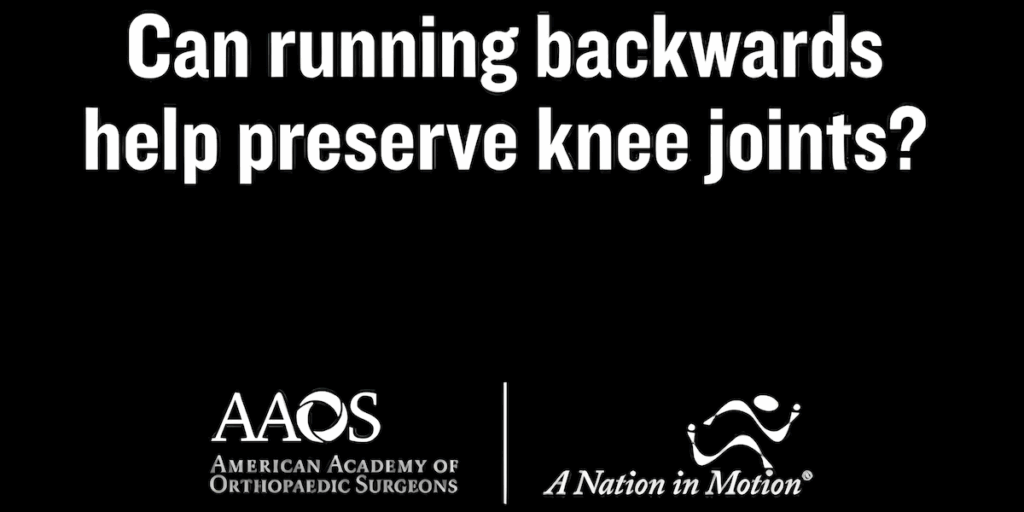 Can running backwards help preserve knee joints?
