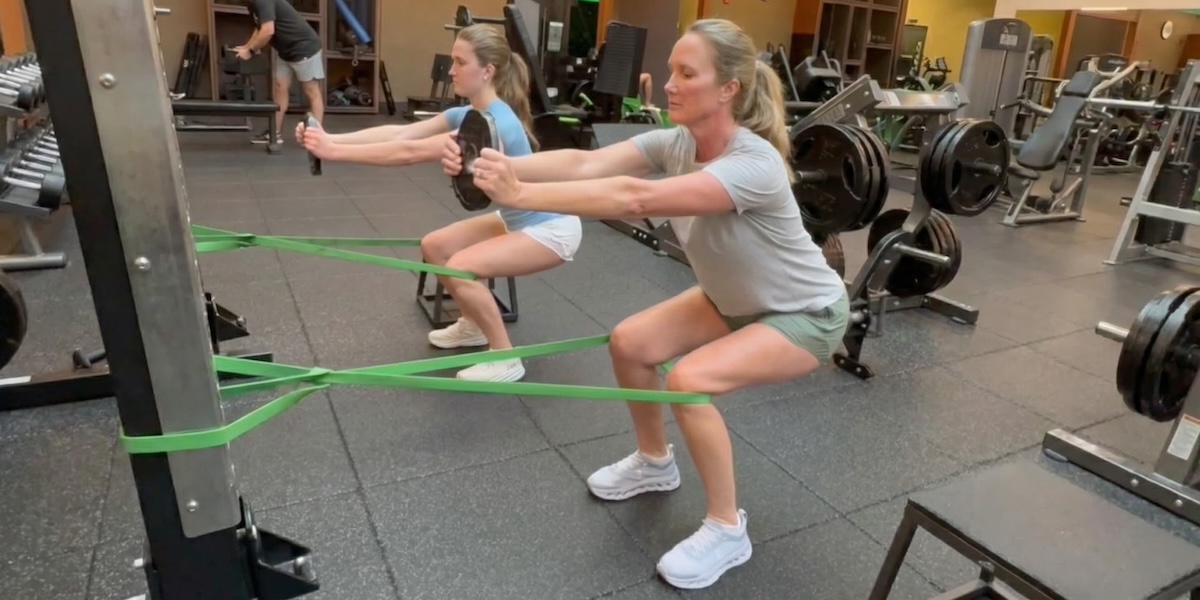 Squats With Bands: Keeping Weight Off the Kneecaps